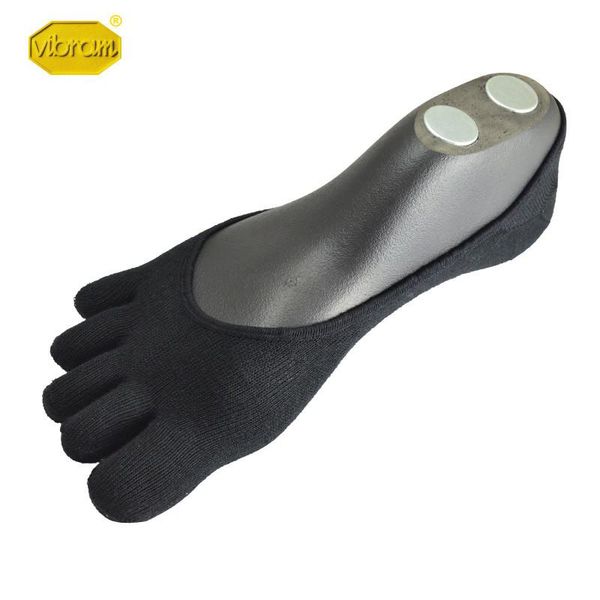 

sports socks vibram five finger sneakers low-cut thin running sweat-absorbent quick-drying yoga cycling for men, Black