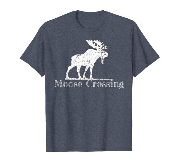 

Moose Crossing Vintage Distressed T-Shirt, Mainly pictures