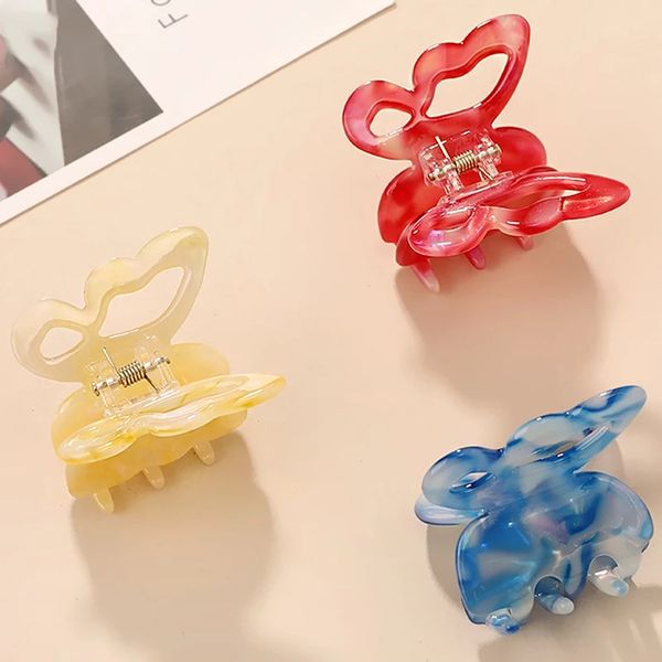 

acetate claw hair accessories geometric hair crab hairpin butterfly acrylic for hair simple clamps resin, Golden;silver