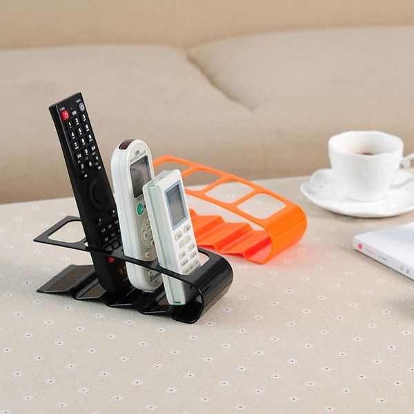 

hooks & rails deskbracket tv remote control organizer rack mobile phone holder stand wrought plastic case shelf for home decoratetion