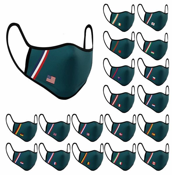 

2021 national flag mask dust proof printed cotton reusable