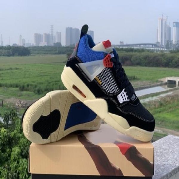 

goodgoodsneakers 2021 jumpman 4 4s v sail basketball shoes university blue white oreo fire red bred black cat travis mens women trainers sne