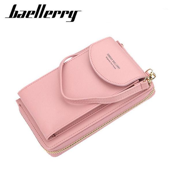 

wallets baellerry women wallet brand cell phone big card holders handbag purse clutch messenger shoulder straps bag1, Red;black