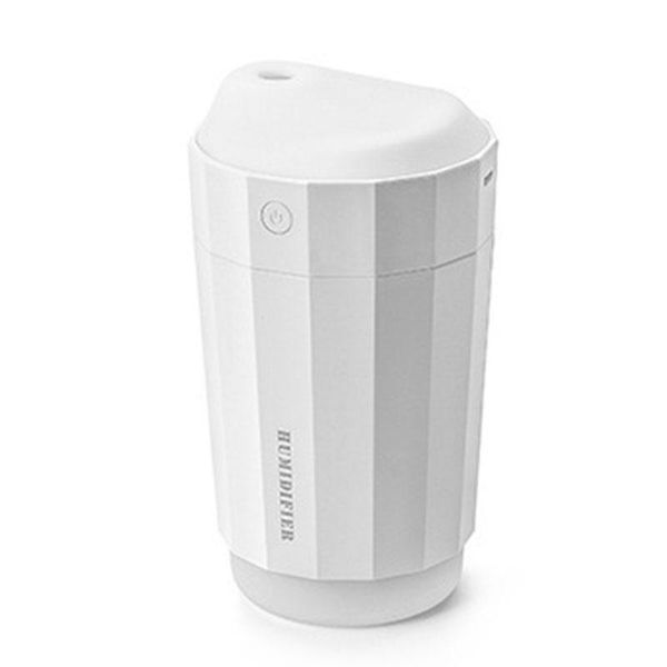 

essential oils diffusers 230ml milk tea cup humidifier portable mini colorful lights car home deskair purifier humidifier, white