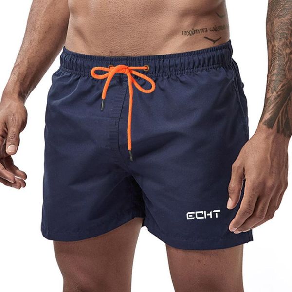 

brand men's swim shorts swimwear trunks beach mens swimming short swimsuits running sports surffing, White;black