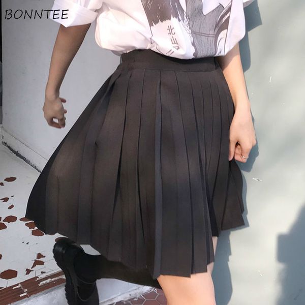 

women summer high tail students beautiful preppy lolita style college womens solid plus size 5xl ulzzang mode, Black