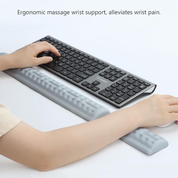 

mouse pads & wrist rests rest pad natural rubber mousepad soft memory mat porous ergonomic desk for office lapkeyboard gaming