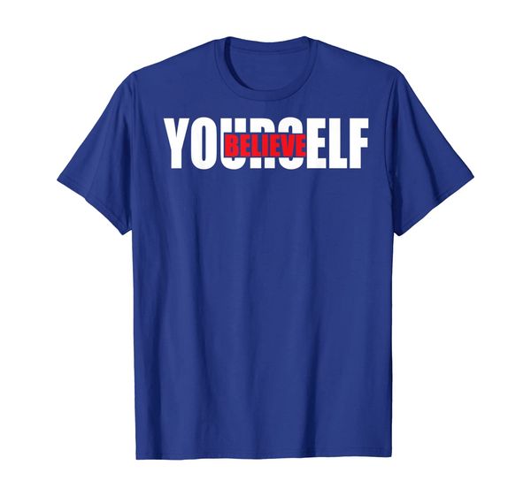 

Believe In Yourself Rebus Puzzle T-Shirt, Mainly pictures