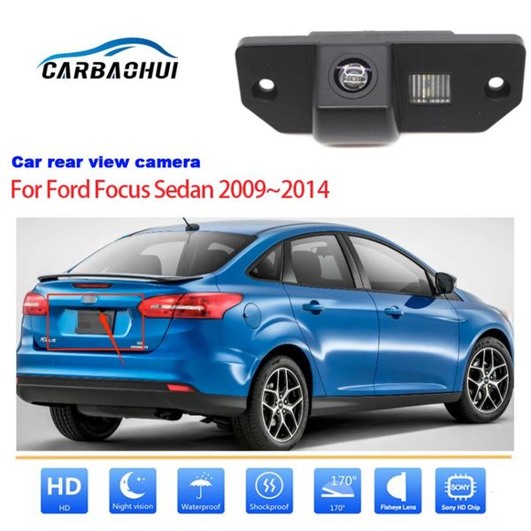 

car rear view cameras& parking sensors starlight night vision camera for focus sedan 2009~2014 ccd full hd waterproof rca