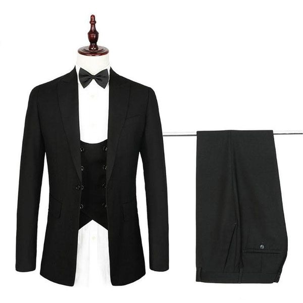 

men's suits & blazers custom made black men for wedding satin shawl lapel slim fit groom tuxedos double breasted handsome blazer 3 piec, White;black
