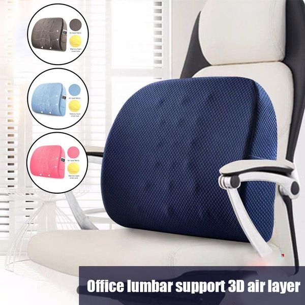 

multifunctional 3d lumbar pad soft memory foam back cushion for chair office car home ser88 cushion/decorative pillow