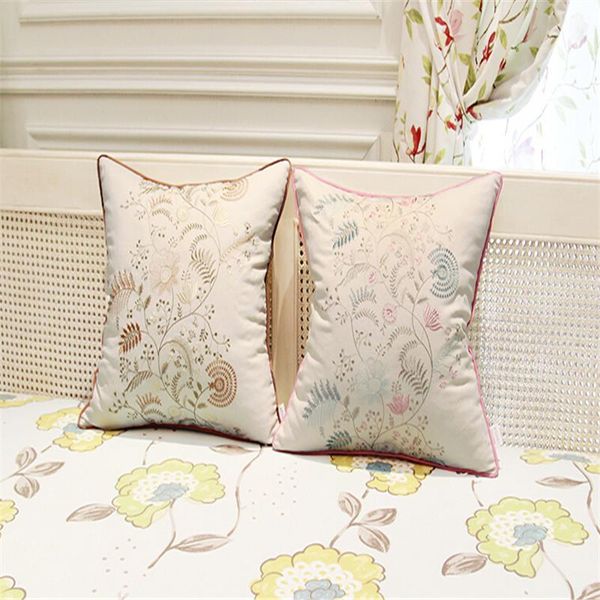 

cushion/decorative pillow elegance flowers throw with inner 45x45cm leaves 18inch embroidery cushion car sofa decorate bloster