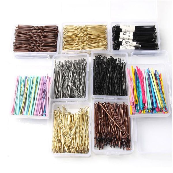 

hair accessories 50/100pcs/set hairpins candy color fashion matte clips wave flat u shape girls headwear barrettes