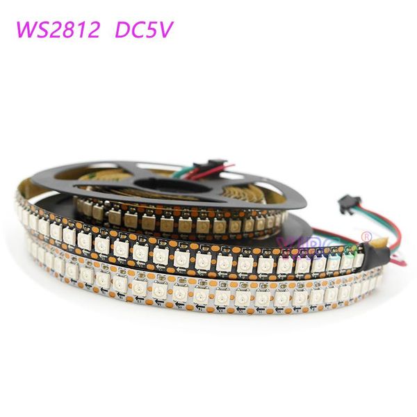 

1m/2m/3m/4m/5m dc5v ws2812b smart led pixel strip 30/60/74/96/144 leds/m,ws2812 ic,ws2812b/m,ip30/ip65/ip67 lamp tape strips