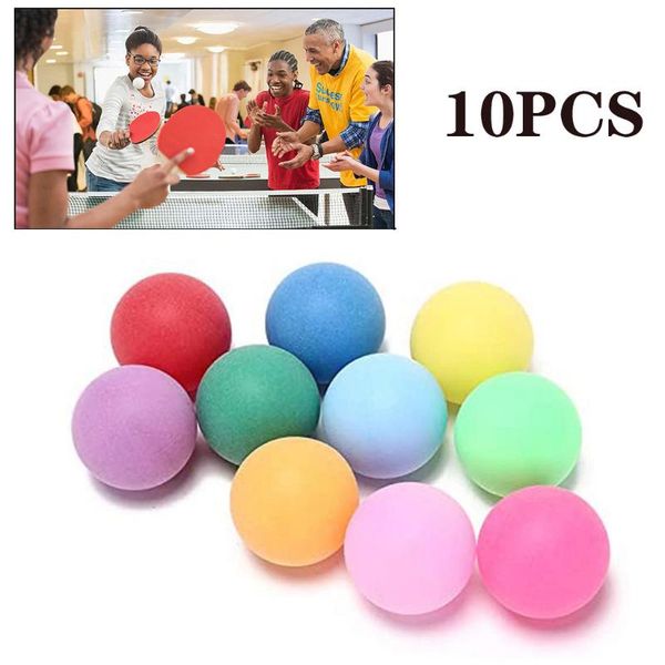 

table tennis balls 10pcs/pack colored pong 40mm entertainment for game and activity training accessories