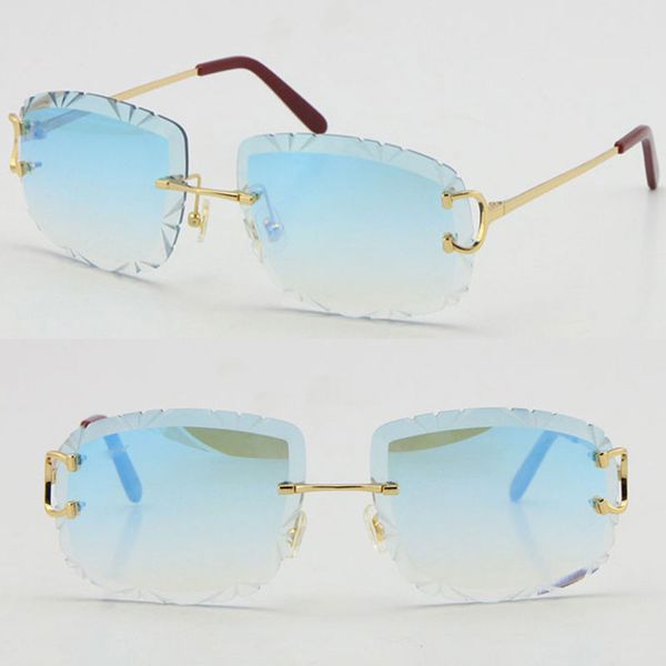 

frame Sunglasses Piccadilly Irregular Frameless Diamond Cut Lens Sunglasses Women or Man Unisex Rimless Carved Outdoors Drivi Outdos