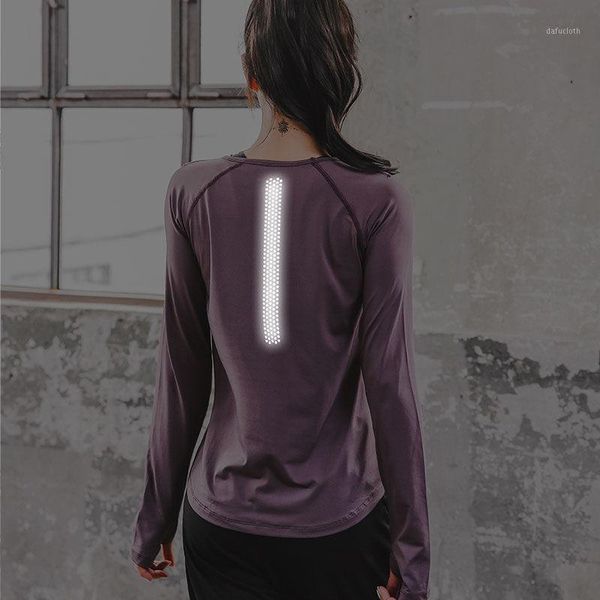

clothes gym sports suit, female large size loose slimming summer and autumn morning running step net red quick drying women's t-shirt, White