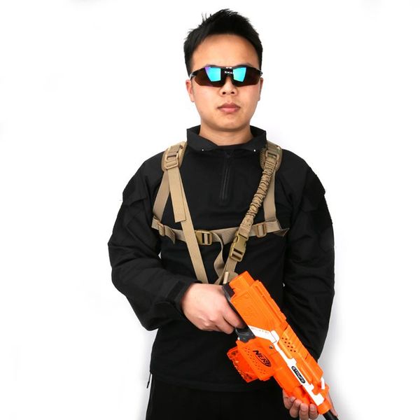 

army fan quick release buckle tactical vest multifunctional special forces portable sling men's combat cs equipment hunting jackets, Camo;black