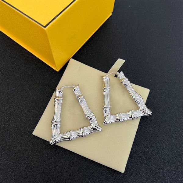 

ladies earrings womens jewelry women ear studs designer earring lady golden sliver classic letter f fashion luxury jariser, Golden;silver