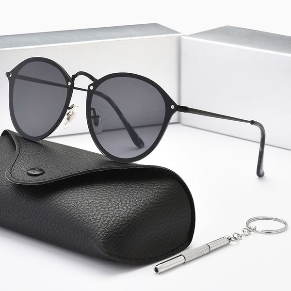 

classic designer sunglasses brand retro aviator goggles polarized uv400 men's and women's driving sun visor 58mm glass lens 10 rib, White;black