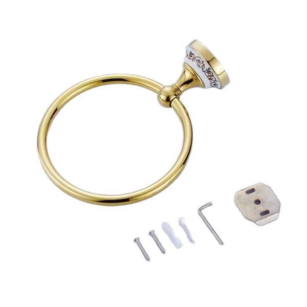 

copper towel ring wall mount chrome bathrobe holder bar bathroom accessories