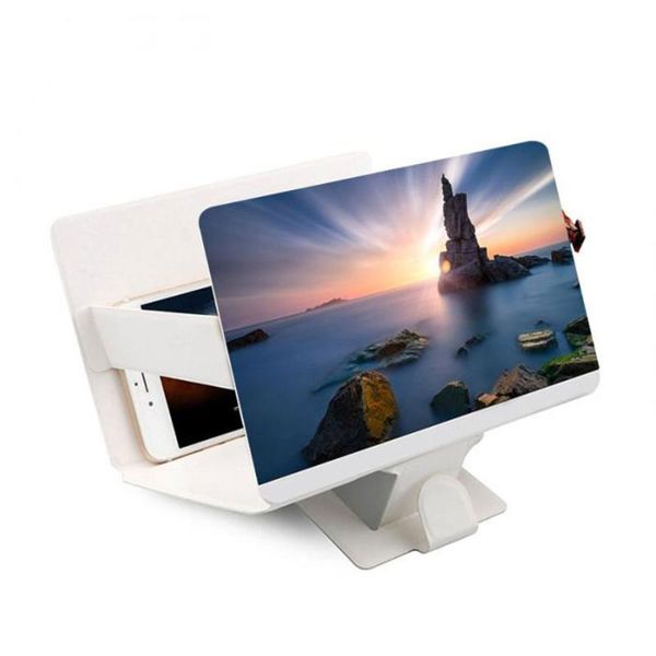 

cell phone mounts & holders 2021 mobile screen magnifier 3d enlarger magnifying video projector bracket deskholder stand for