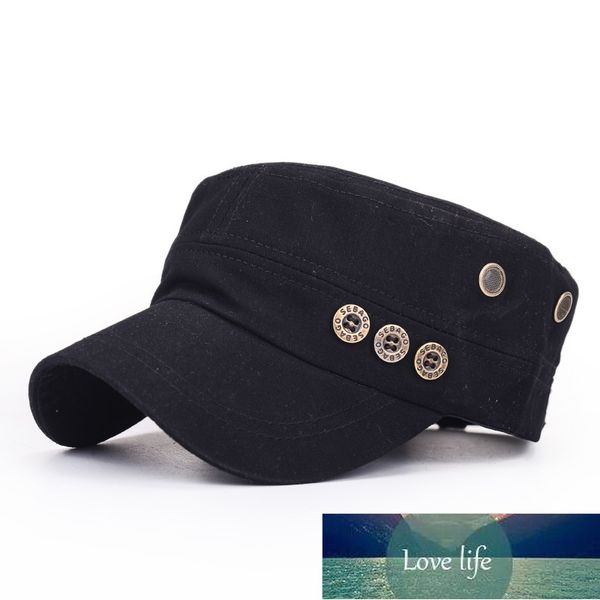 Berretto tattico Cappello militare 100% cotone Unisex Tetto piatto Cappelli da camionista per uomo Donna Snapback Bone Marca Gorroas Casquette Cheapu Prezzo di fabbrica design esperto Qualità Ultimo