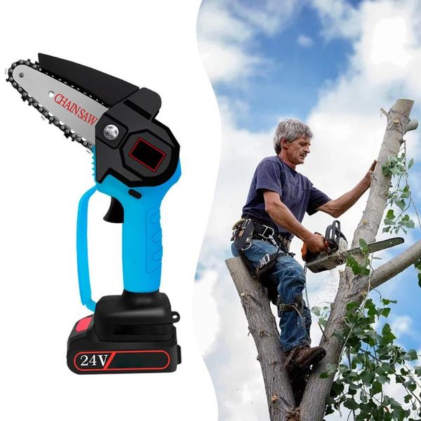 

hand tools eu/uk/us/au electric pruning saw woodworking garden log mini chain rechargeable logging tool