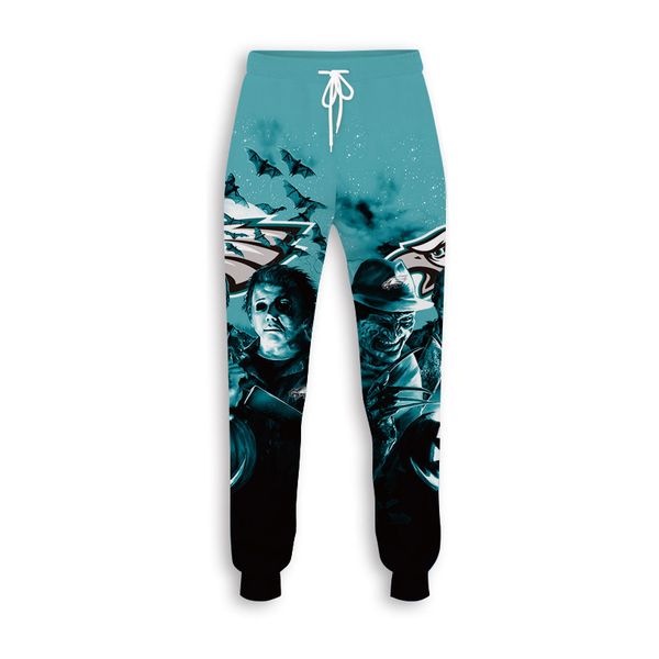 

men's pants sports 3d digital printing rugby team co branded, Black