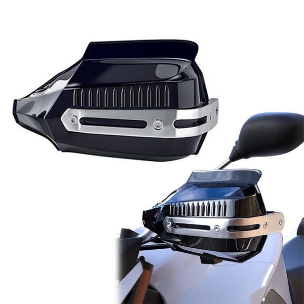 

motorcycle hand guard with yellow led turn signal light protectors dirt bike bar universal fishing accessories