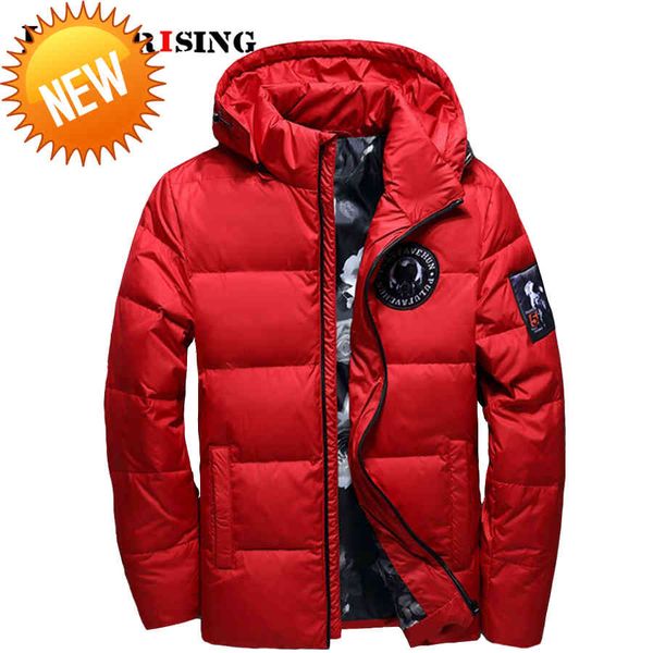 

holyrising jaqueta masculina men down jacket men hooded coat casaco masculino inverno winter thin duck down18381, Black