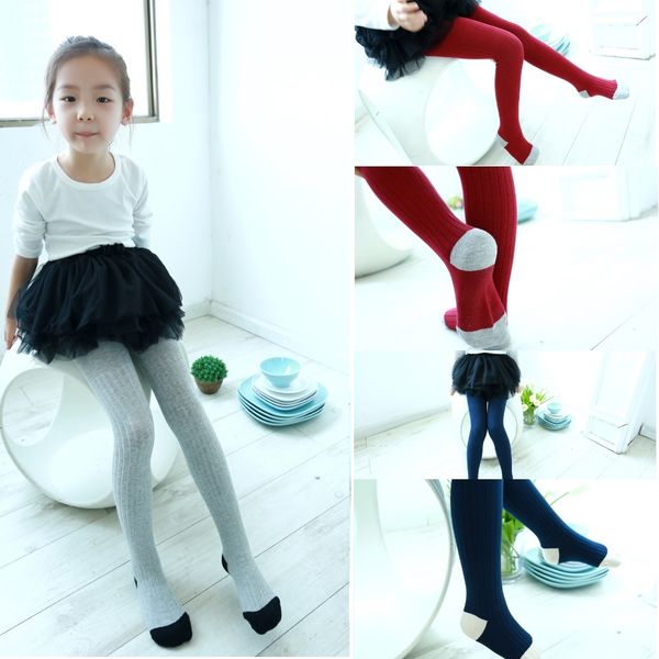 

autumn spring baby girls pantyhose ballet dance clothes girl underpants 100% cotton children pantynose bottom leggings soft 210413, Slivery;white
