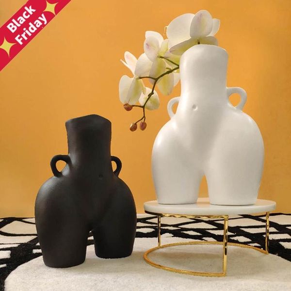 

vases tablevase body art bust statue ceramic crafts figurines resin flower arrangement home decoration accessories modern