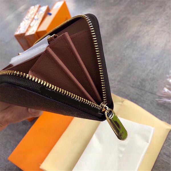 

famous designer bags single zipper wallets handbag hardware 24k cowhide letter long coin purse clutch bags women fashion
