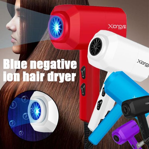 

hair dryers 2000w professional salon dryer 2 in 1 air brush negative ionic blow strong wind