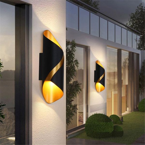 

outdoor wall lamps waterproof ip65 double head 10w led light home villa el shop corridor porch sconce lighting ac85-265v