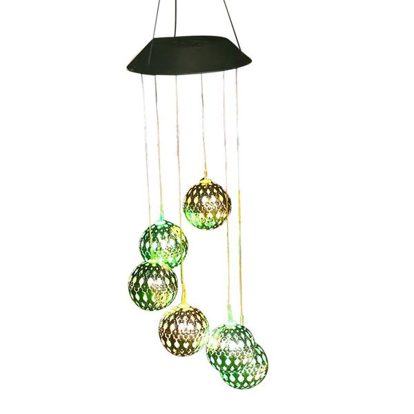 

decorative objects & figurines solar wind chimes outdoor color-changing mobile sind chime hanging lamp for garden decoration birthday gifts