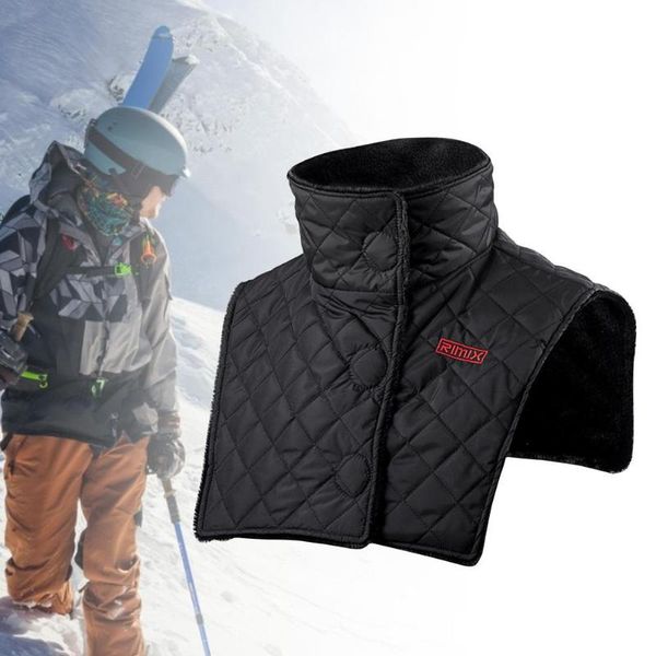 

winter waterproof warm scarf thickening windproof neck warmer riding protection cervical motorcycle collar 2021 cycling caps & masks, Black