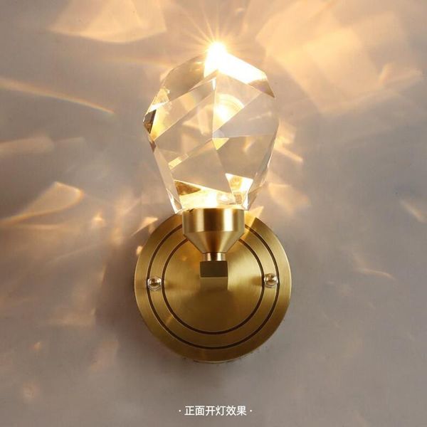 

wall lamps modern minimalist crystal lamp living room bedroom bedsize diamond design light sconces