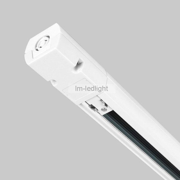 

fast 19pcs 1m 4 wire 3 phase rail track in black white and 18pcs i l connector circuit lights