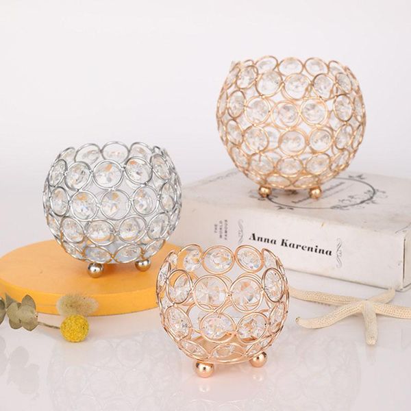

candle holders european wrought iron crystal holder deskornaments creative hollow candlestick wedding decoration furnishings crafts