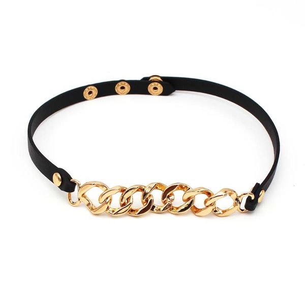 

chokers d&d fashion leather collares collar necklaces handmade ethnic tribal punk women style soft jewellery, Golden;silver