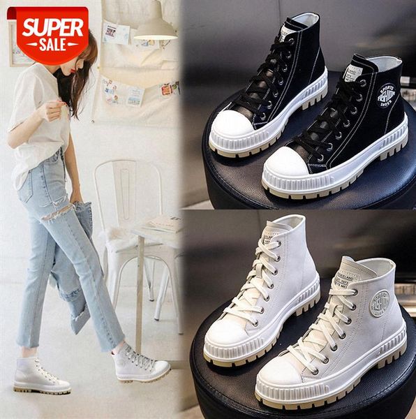 

thick heel martin boots women british style all-match short retro mid-tube leather women's shoes trend #vm3d
