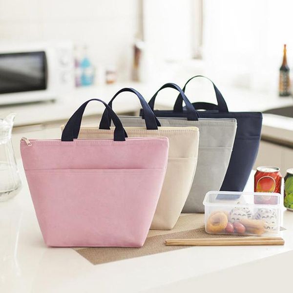

storage bags 1pc thick waterproof lunch bag insulated thermal cooler picnic snack box travel outdoor fruit carry portable