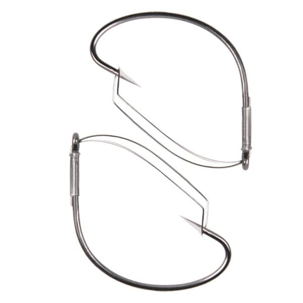 

fishing hooks 100pcs wacky weedless wide gap high carbon steel razor series bass hook