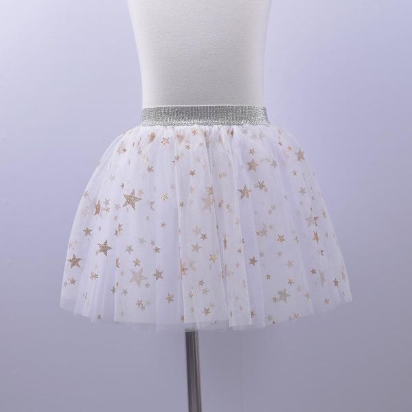 

skirts fashion girls designed tulle tutu skirt princess pettiskirt glitter star printed kids clothing fluffy party for 3-8ys girl, Blue