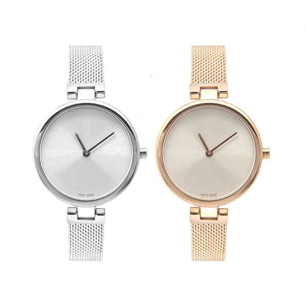 

wristwatches watches round two needle simple atmospheric quartz ck taobao sky star light luxury minority, Slivery;brown