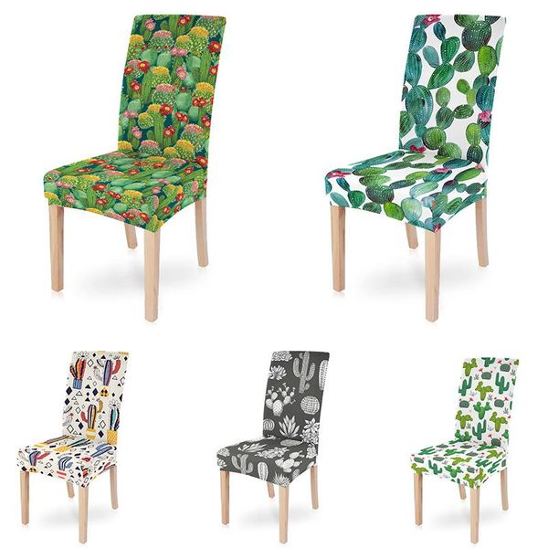 

cactus plant office elastic removable chair cover spandex stretch computer seat covers for wedding el kitchen living room