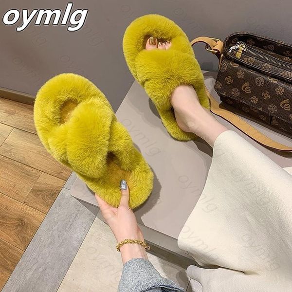 

summer fur slippers shoes women real flip flop flat furry slides outdoor sandals woman, Black