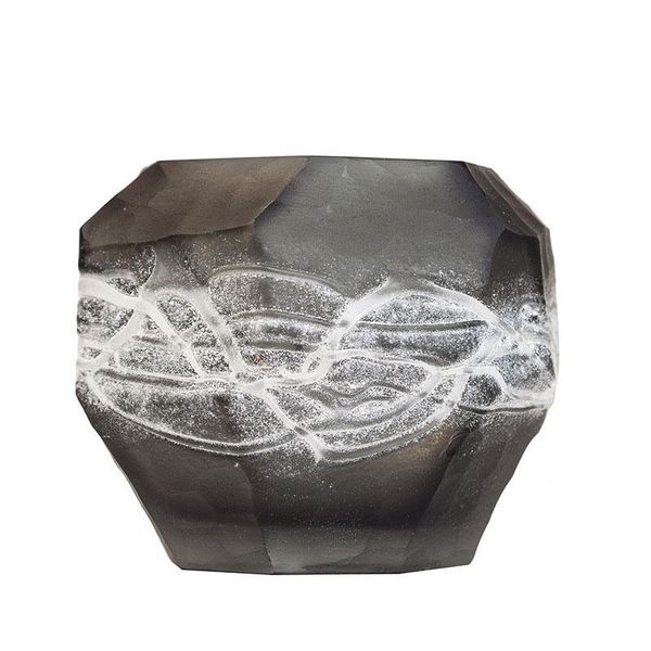 

vases nordic contracted polished crack glass flower vase home decoration modern art plant holder desk hydroponics room decor
